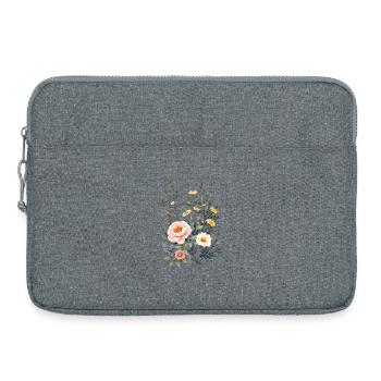 Boho Flowers – Blooming Harmony - Laptop bag 15" - heather grey - Front