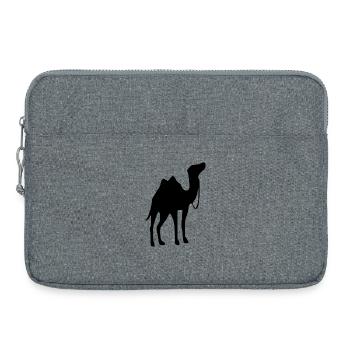 Kamel T-shirt Geschenk - Laptoptasche 15" - Grau meliert - Vorne