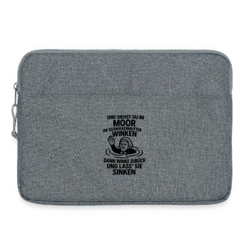 mother-in-law saying evil mean - Laptop bag 15" - heather grey - Front
