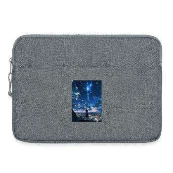 Night dream about the city - Laptop bag 15" - heather grey - Front