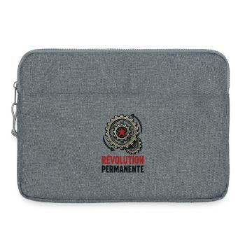 Révolution permanente - Sacoche pour ordinateur portable 15 pouces - gris chiné - Devant