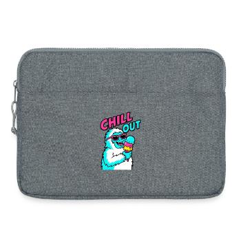 Chill Out Yeti - Laptoptasche 15" - Grau meliert - Vorne