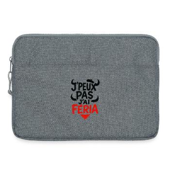 Ich kann nicht, Feria - Laptoptasche 15" - Grau meliert - Vorne