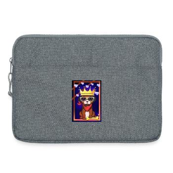 King Of Dog V2 - Sacoche pour ordinateur portable 15 pouces - gris chiné - Devant