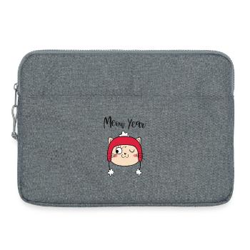 MEOW YEAR - Laptop bag 15" - heather grey - Front