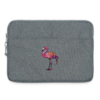 Flamingo Colorful - Laptop bag 15" - heather grey - Front