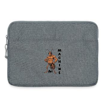 Mechanische Ameise Muskelheld - Laptoptasche 15" - Grau meliert - Vorne