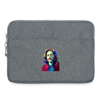 Musicien de batterie Pop Art - Sacoche pour ordinateur portable 15 pouces - gris chiné - Devant