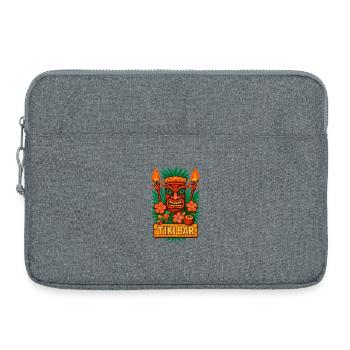 Tiki Bar Vibes - Tropical Style - Laptop bag 15" - heather grey - Front