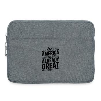 America Was Already Great - Laptop bag 15" - heather grey - Front