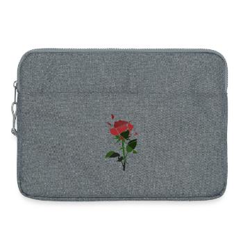 Broken Rose Blossom - Laptop bag 15" - heather grey - Front
