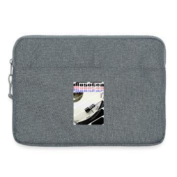Le son mono - Vinyle rotatif - Sacoche pour ordinateur portable 15 pouces - gris chiné - Devant