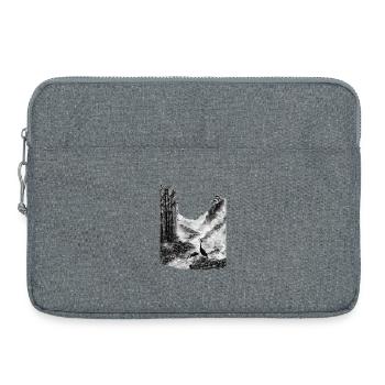 Silent Valley | Exotic Nature Art - Laptop bag 15" - heather grey - Front