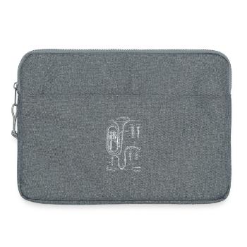 Patent Tuba Concerto Vintage Retro Technique - Laptop bag 15" - heather grey - Front