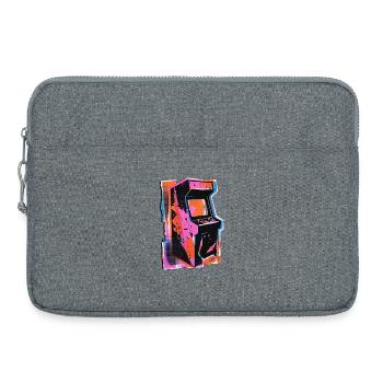 Machine de jeu Retro Wave Gamer - Sacoche pour ordinateur portable 15 pouces - gris chiné - Devant