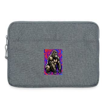 gorille - Sacoche pour ordinateur portable 15 pouces - gris chiné - Devant