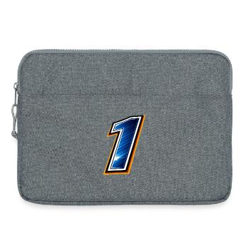 Number 1 Football Shirt Sport Design Minimal - Laptop bag 15" - heather grey - Front