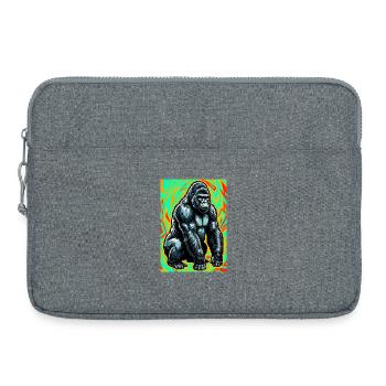 gorille - Sacoche pour ordinateur portable 15 pouces - gris chiné - Devant
