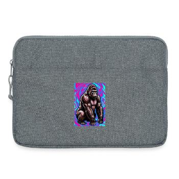 gorille - Sacoche pour ordinateur portable 15 pouces - gris chiné - Devant