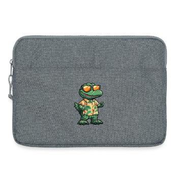 Vacances à Aligator Comic - Sacoche pour ordinateur portable 15 pouces - gris chiné - Devant