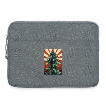 Plante de cannabis Sunrise - Sacoche pour ordinateur portable 15 pouces - gris chiné - Devant