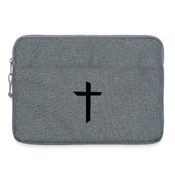 Christian Cross - Laptop bag 15" - heather grey - Front