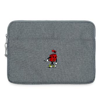 Wütendes Haus - Laptoptasche 15" - Grau meliert - Vorne