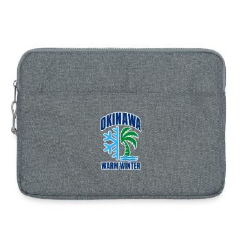 Voyage au Japon tropical à Okinawa - Sacoche pour ordinateur portable 15 pouces - gris chiné - Devant