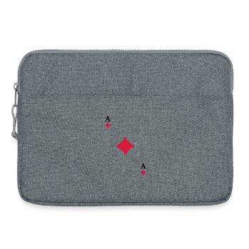 As de Carreau - Sacoche pour ordinateur portable 15 pouces - gris chiné - Devant