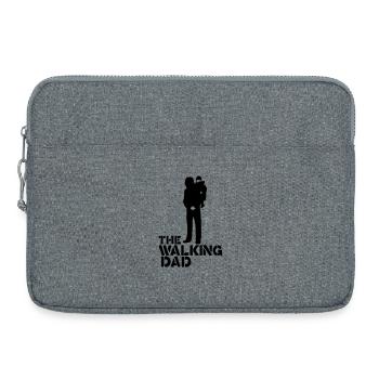 the walking dad - Laptop bag 15" - heather grey - Front
