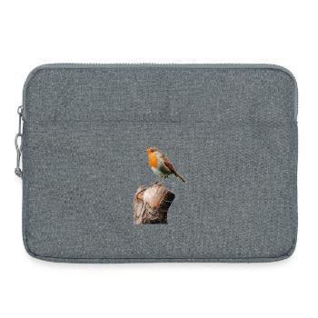 Rotkehlchen - Laptoptasche 15" - Grau meliert - Vorne