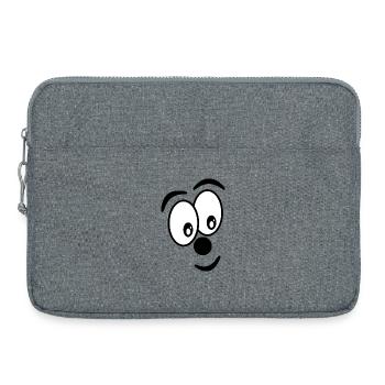 HUMOUR. CITATION. MESSAGE. RETRAITE. ANNIVERSAIRE. - Sacoche pour ordinateur portable 15 pouces - gris chiné - Devant