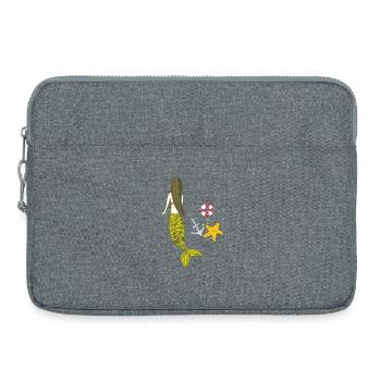 Heure avancée de Mermaid - Sacoche pour ordinateur portable 15 pouces - gris chiné - Devant