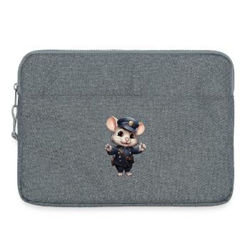 Mice Policewoman - Laptop bag 15" - heather grey - Front