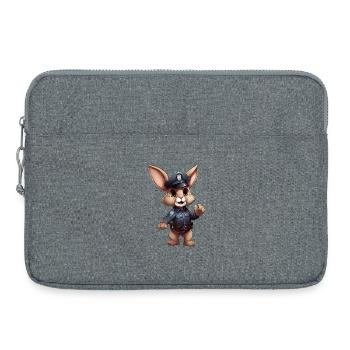 Häschen Polizei - Laptoptasche 15" - Grau meliert - Vorne