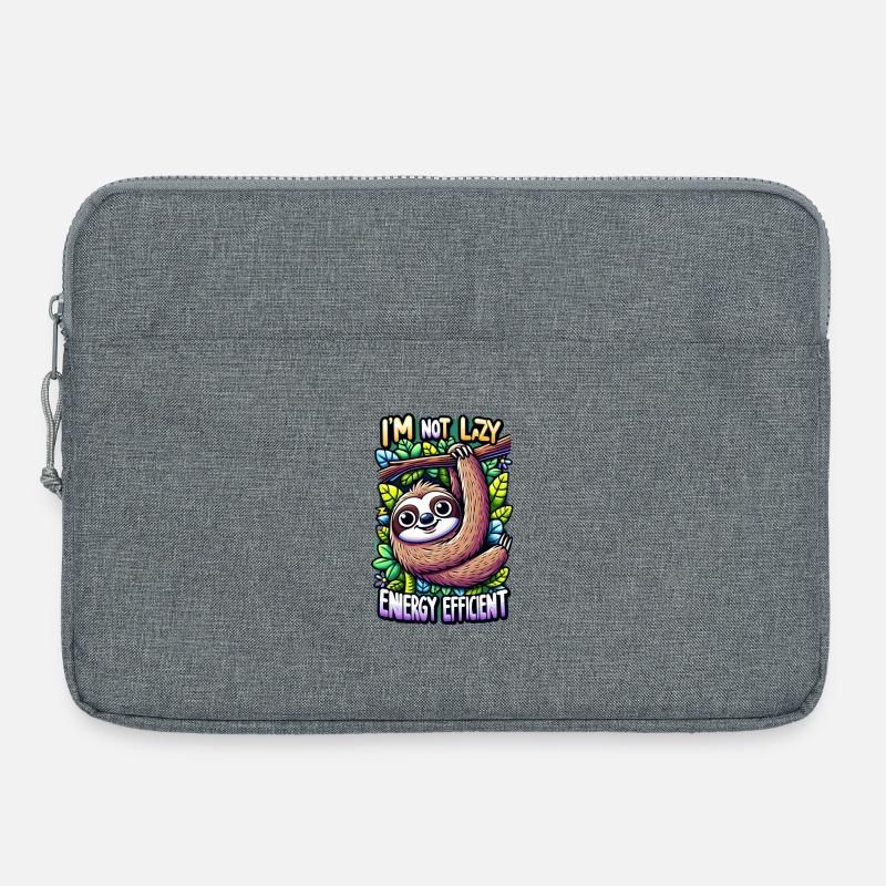 Sloth (Flash) - Laptop bag 15" - heather grey