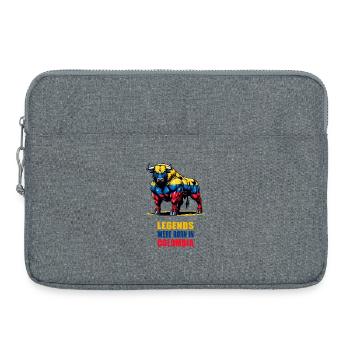 Legenden sind in Kolumbien geboren - Laptoptasche 15" - Grau meliert - Vorne