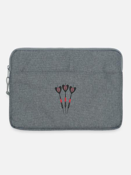 Dartpfeile Zeichnung - Laptoptasche 15" - Grau meliert