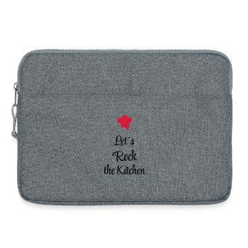 Let`s rock the Kitchen - Laptoptasche 15" - Grau meliert - Vorne