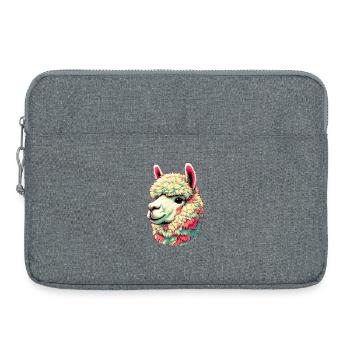 Alpaka - Laptoptasche 15" - Grau meliert - Vorne