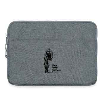 Ride On - Laptop bag 15" - heather grey - Front