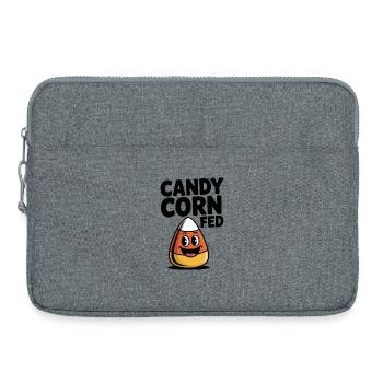 Candy Corn Fed - Laptop bag 15" - heather grey - Front