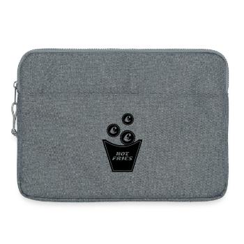 Expensive fries - Laptop bag 15" - heather grey - Front