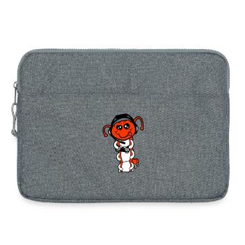 Gamer Caterpillar Nerd Gaming Controller Console Game - Laptop bag 15" - heather grey - Front