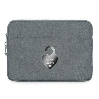 message - Laptop bag 15" - heather grey - Front