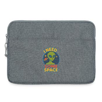 I Need Some Space Alien Tee - Laptop bag 15" - heather grey - Front