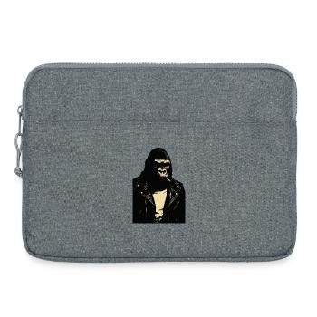 Gorilla Rebel Lederjacke - Laptoptasche 15" - Grau meliert - Vorne