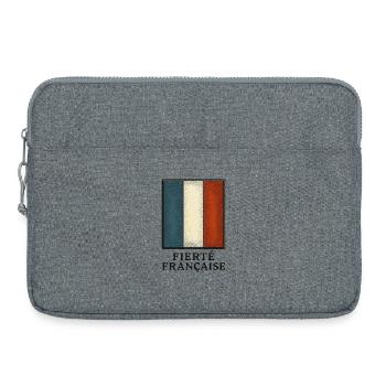French flag - France - Laptop bag 15" - heather grey - Front