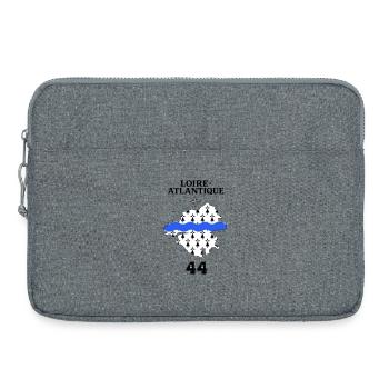 Loire Atlantique 44 - Sacoche pour ordinateur portable 15 pouces - gris chiné - Devant