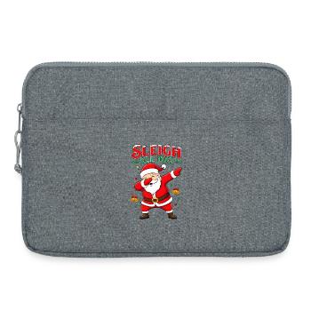 Motoneige Santa Dab - Sacoche pour ordinateur portable 15 pouces - gris chiné - Devant